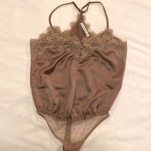 Abercrombie & Fitch Satin Cami Bodysuit